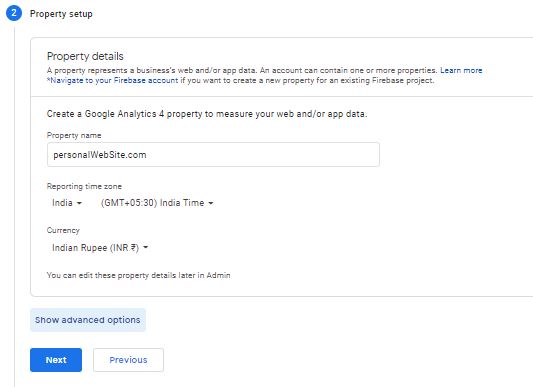 google analytics registration